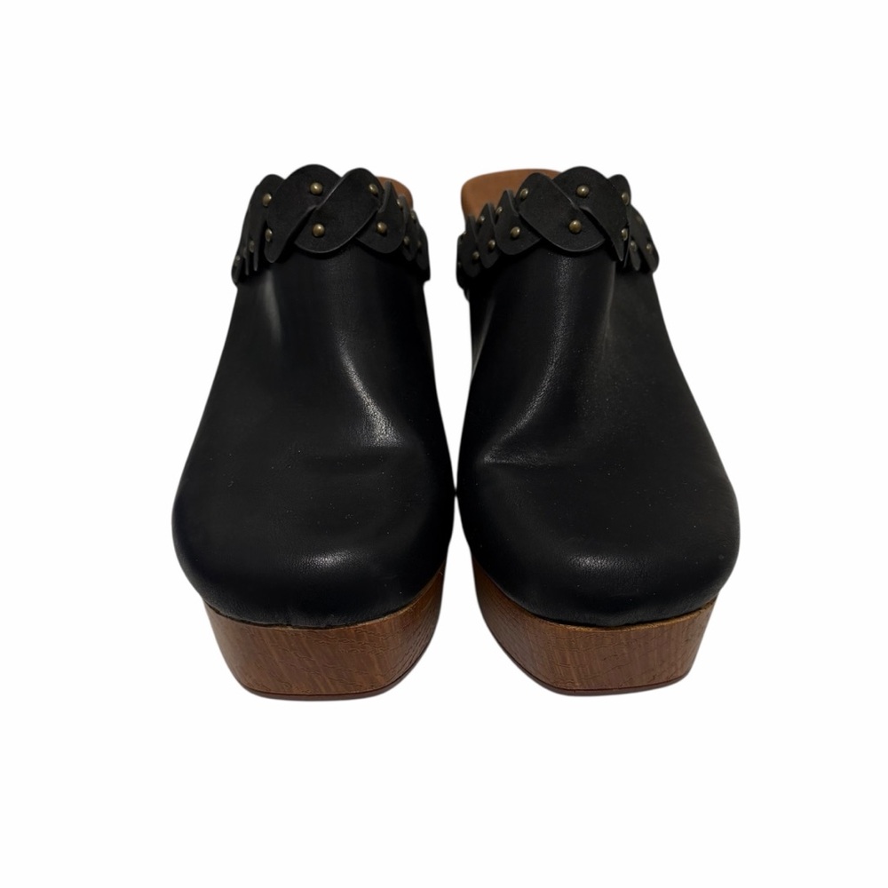 White Mountain Solid Black/Brown Clogs - image 1